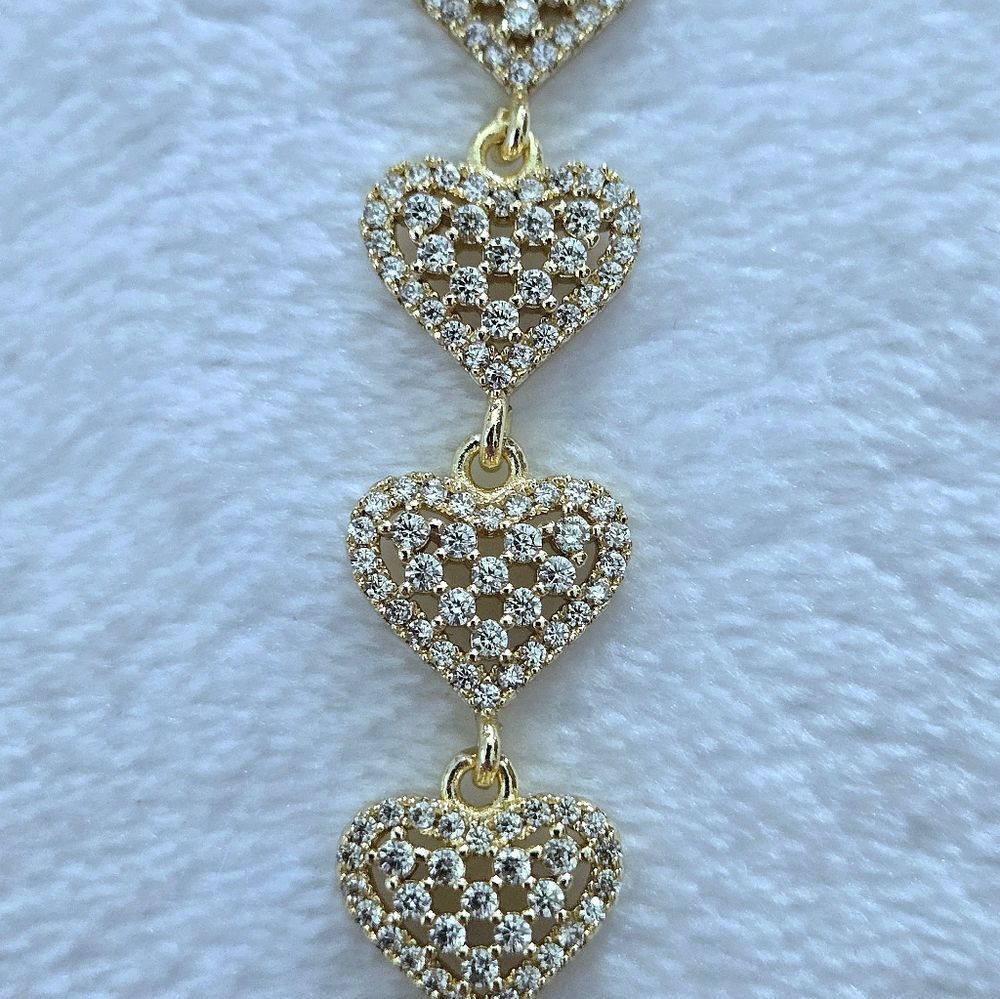 Gemelli👭 "Rebecca" Gold Hearts💛 Necklace - NWT - Picture 3 of 16